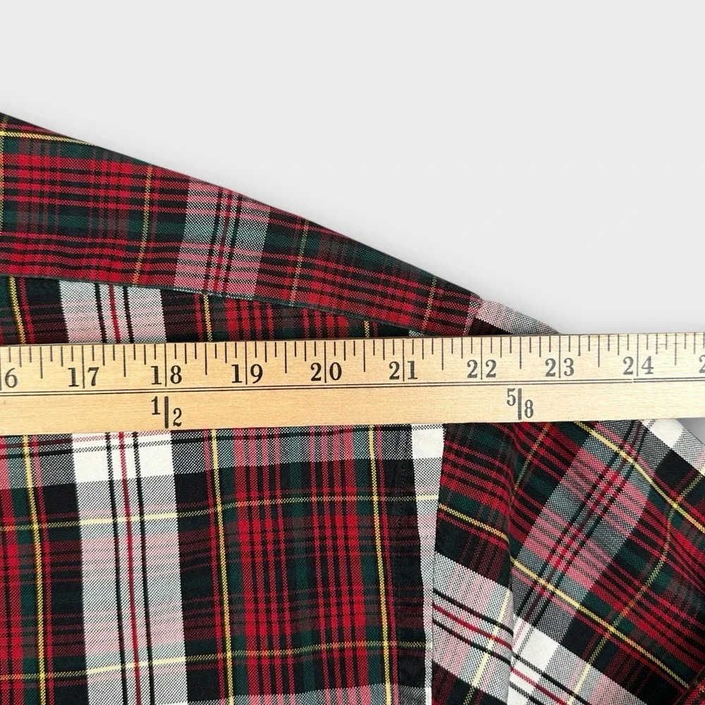 VTG Polo Ralph Lauren Shirt XXL Tartan Plaid Long Sleeve Blaire Oxford‎ Pocket
